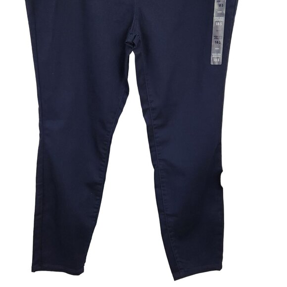 Aeropostale High Rise Pants Womens Plus 18 Short Blue Stretch Jegging Skinny New - Picture 4 of 9